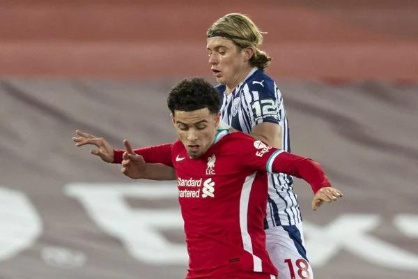 West Brom hold Liverpool at Anfield