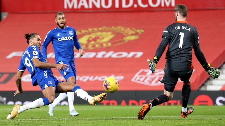Calvert Lewin rescues Everton at Old Trafford