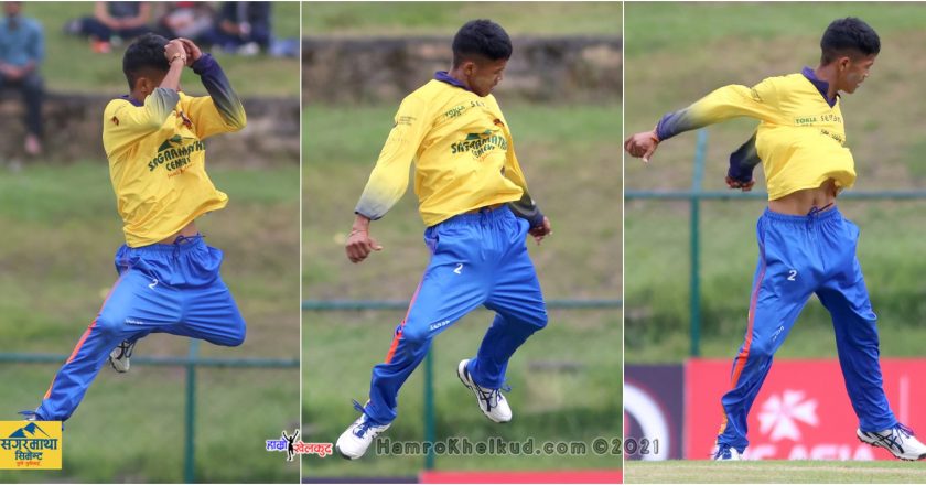 Tul Bahadur shows off Ronaldo celebration in debut wicket