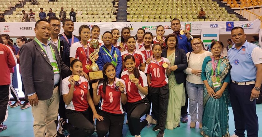 Nepal’s volleyball teams to return home on Thursday