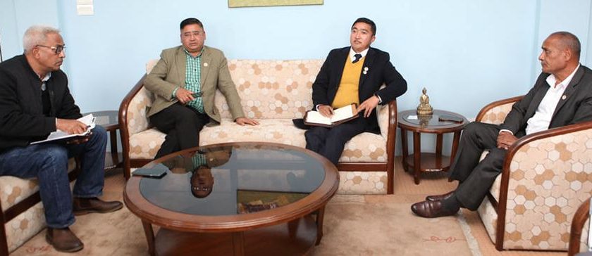NOC welcomes NSC Member Secretary Ghising