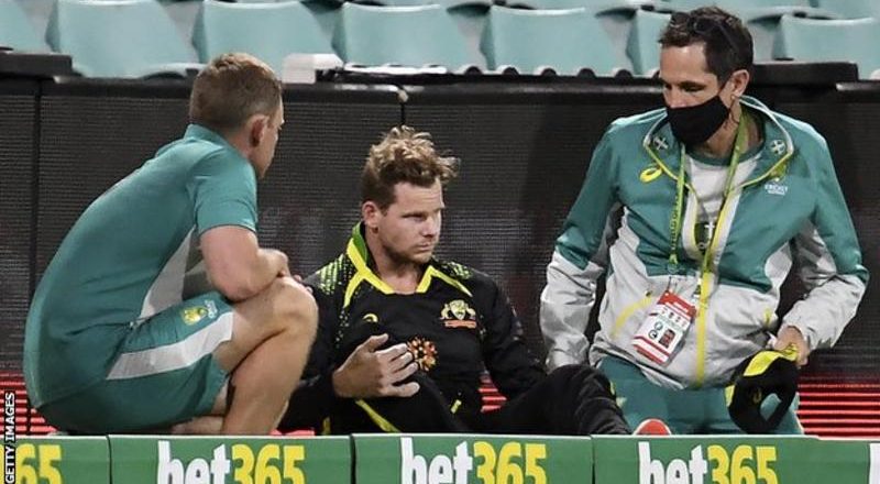 Smith ruled out of rest of T20 series with concussion