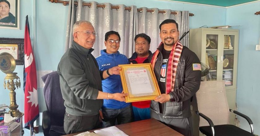 Taekwondo’s Sanjiv Nepali felicitated