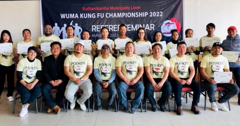 Wuma Kung-fu Championship in Budhanilkantha on Saturday