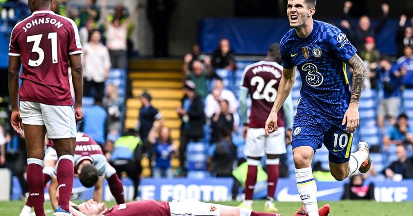 Late winner from Pulisic boosts Chelsea hopes of top-four finish