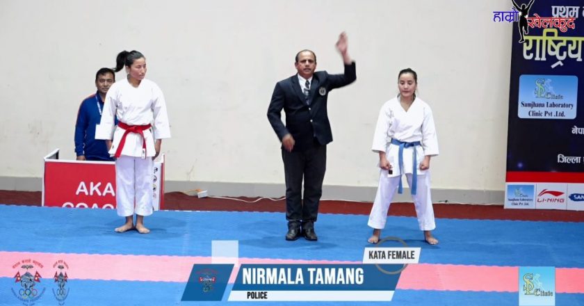 SAG goldmedalist Nirmala Tamang wins women’s singles kata title