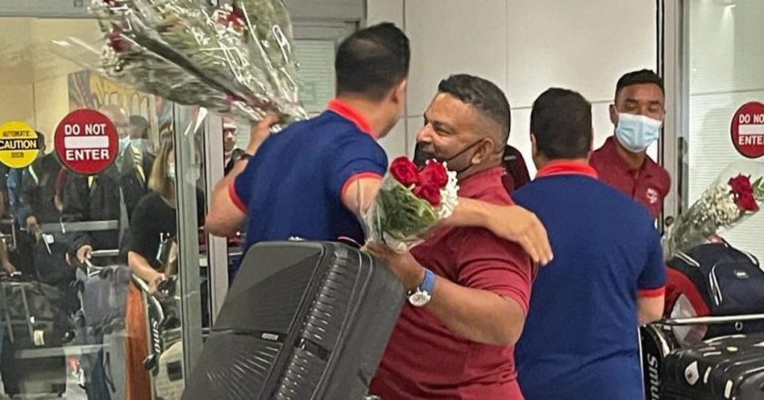 Nepali cricket team reach USA