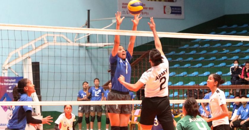 Nepal Police Club win volleyball matches