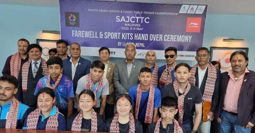 Table Tennis team heading towards Maldives