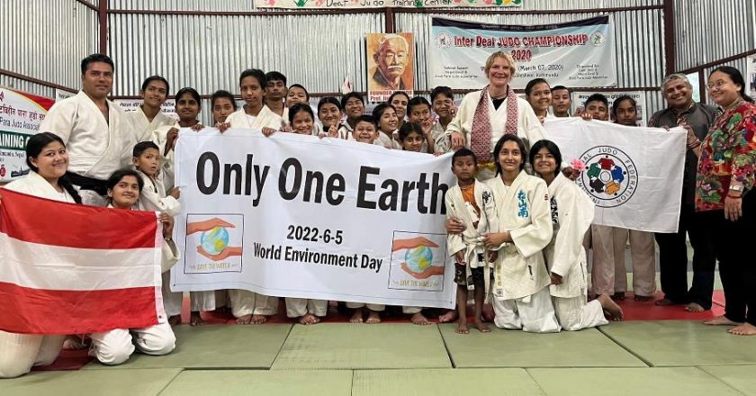 Para judo players mark World Environment Day