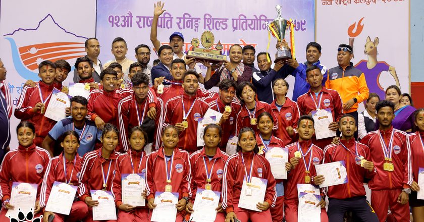Lumbini Province triumphant in President Running Shield