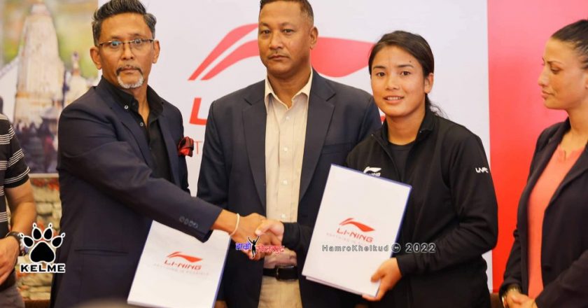 Goalie Subba appointed brand ambassador of Li Ning