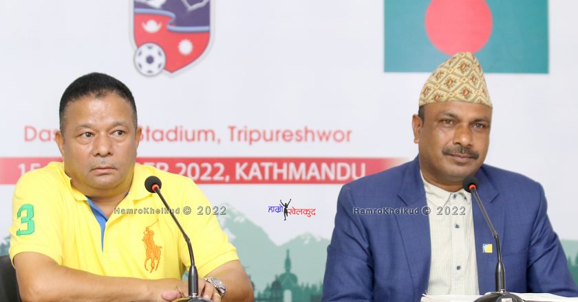 Preparations for Nepal-Bangladesh friendly in the final stage