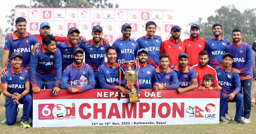 Nepal lifts bilateral series title defeating UAE 2-1