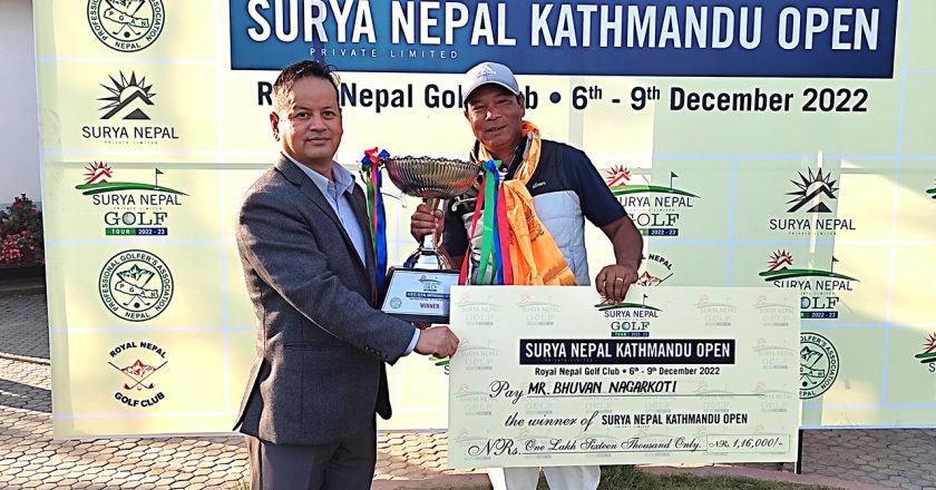 Bhuvan bags the title of Surya Nepal Kathmandu Open