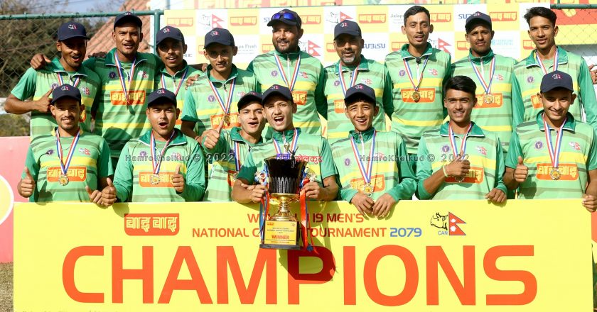 Sudurpaschim lifts the title of Wai Wai U19 National Cricket Tournament