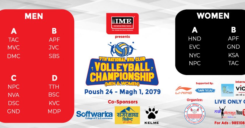 7th NVA National Club Volleyball Championship to kick off on Sunday