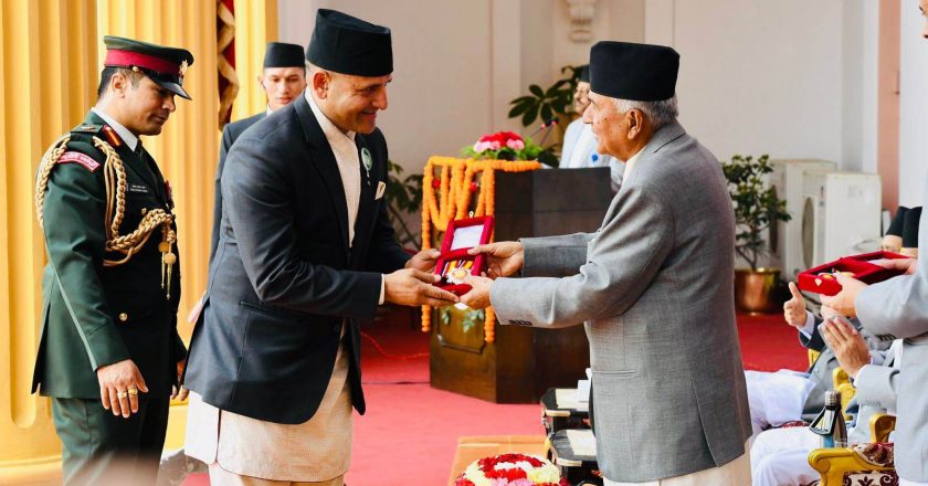 Bista along with Players and Athletes Recognized, Gaurika felicitated with National Decoration