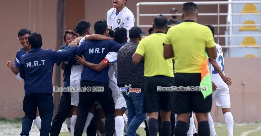NRT secures their first win of the season with Jenish’s maiden top-tier league goal