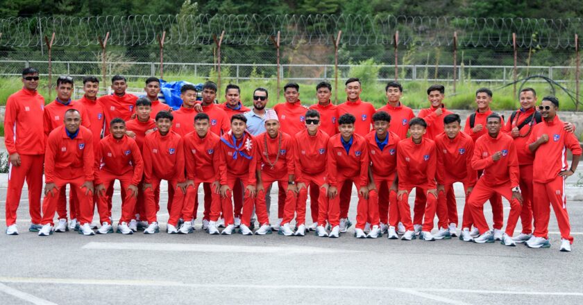 Nepal Squad Reaches Bhutan Ahead Of SAFF U-16 Championship