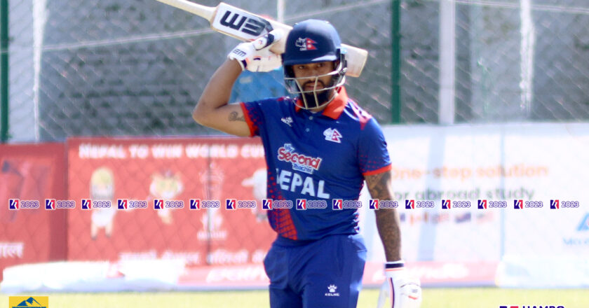 Nepal Put Up A Competitive Total Against UAE In Tri-Series Decider